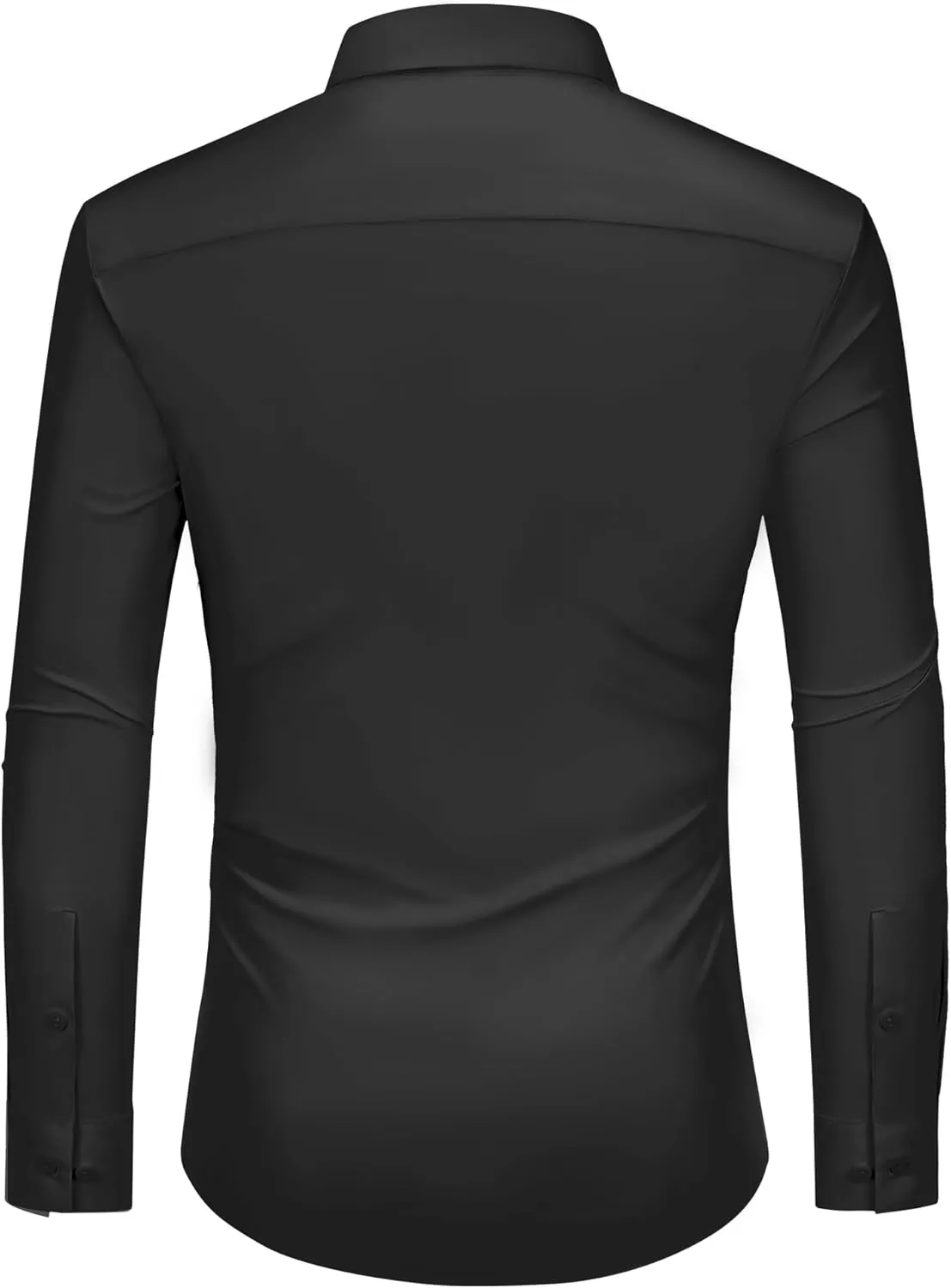 DEMEANOR Stretch Mens Dress Shirts Long Sleeve Slim Fit Dress Shirts for Men Button Down Dress Shirts Wrinkle Free