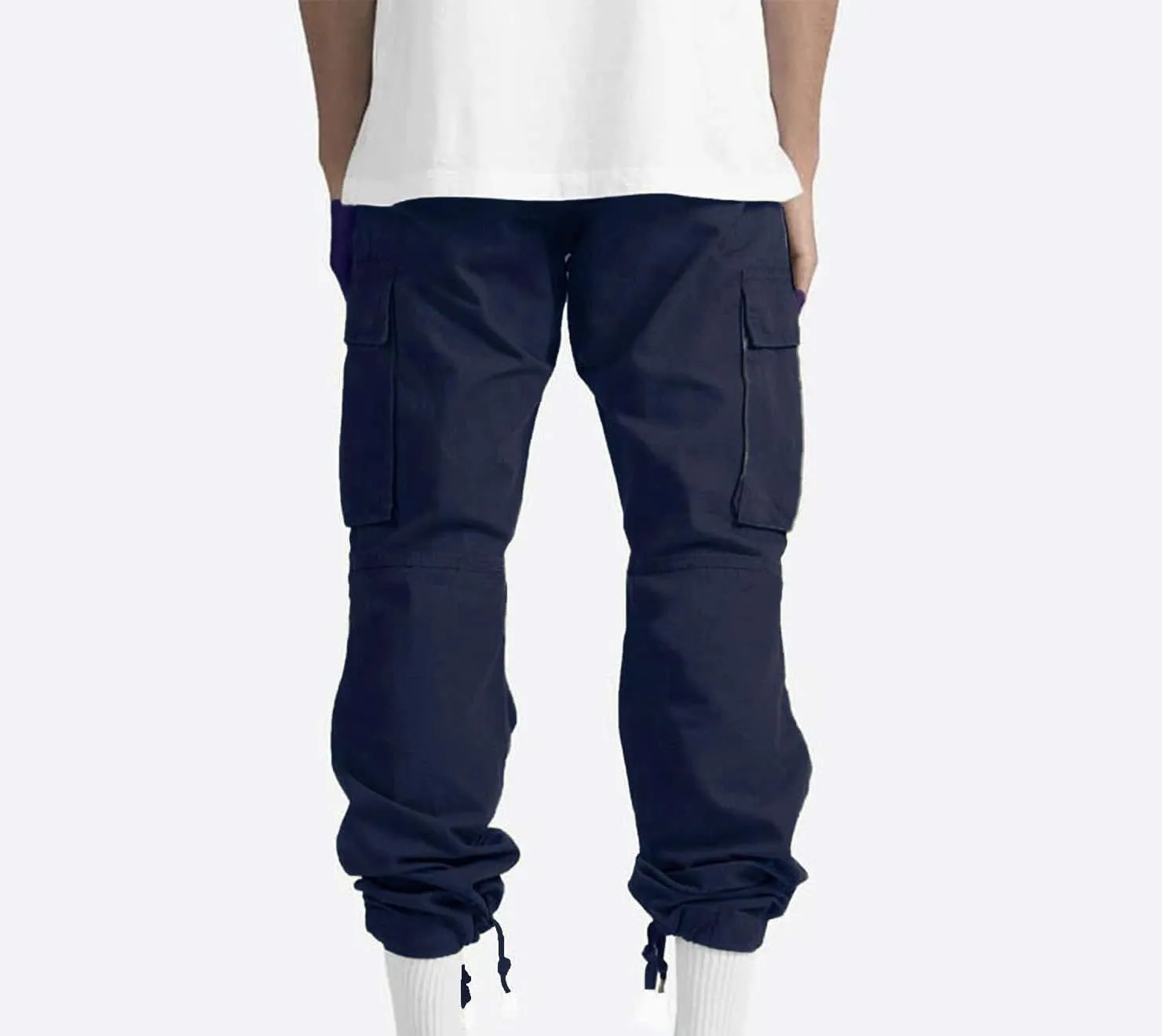 Dgoopd Cargo Pants for Men Big and Tall Jogger Pants Elastic Waist Workout Pants Casual Sweat Pants Outdoor Hiking Pants