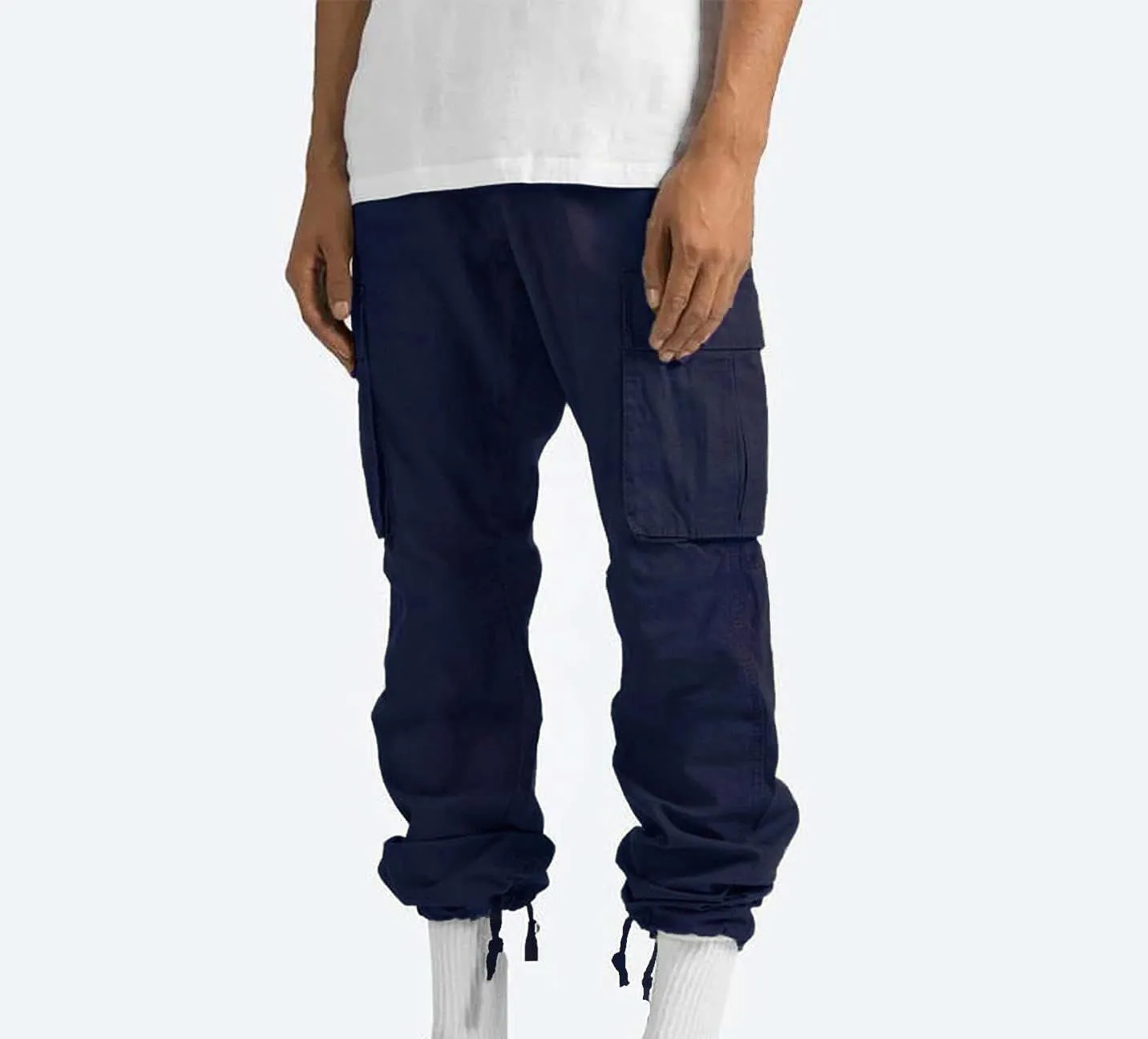 Dgoopd Cargo Pants for Men Big and Tall Jogger Pants Elastic Waist Workout Pants Casual Sweat Pants Outdoor Hiking Pants