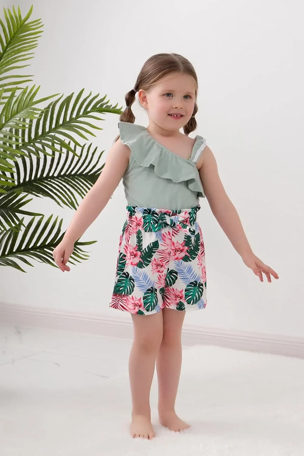 DISAUR Toddler Baby Girls Clothes Outfits T-shirt   Casual Shorts Pants Cute Summer for 1-5 T