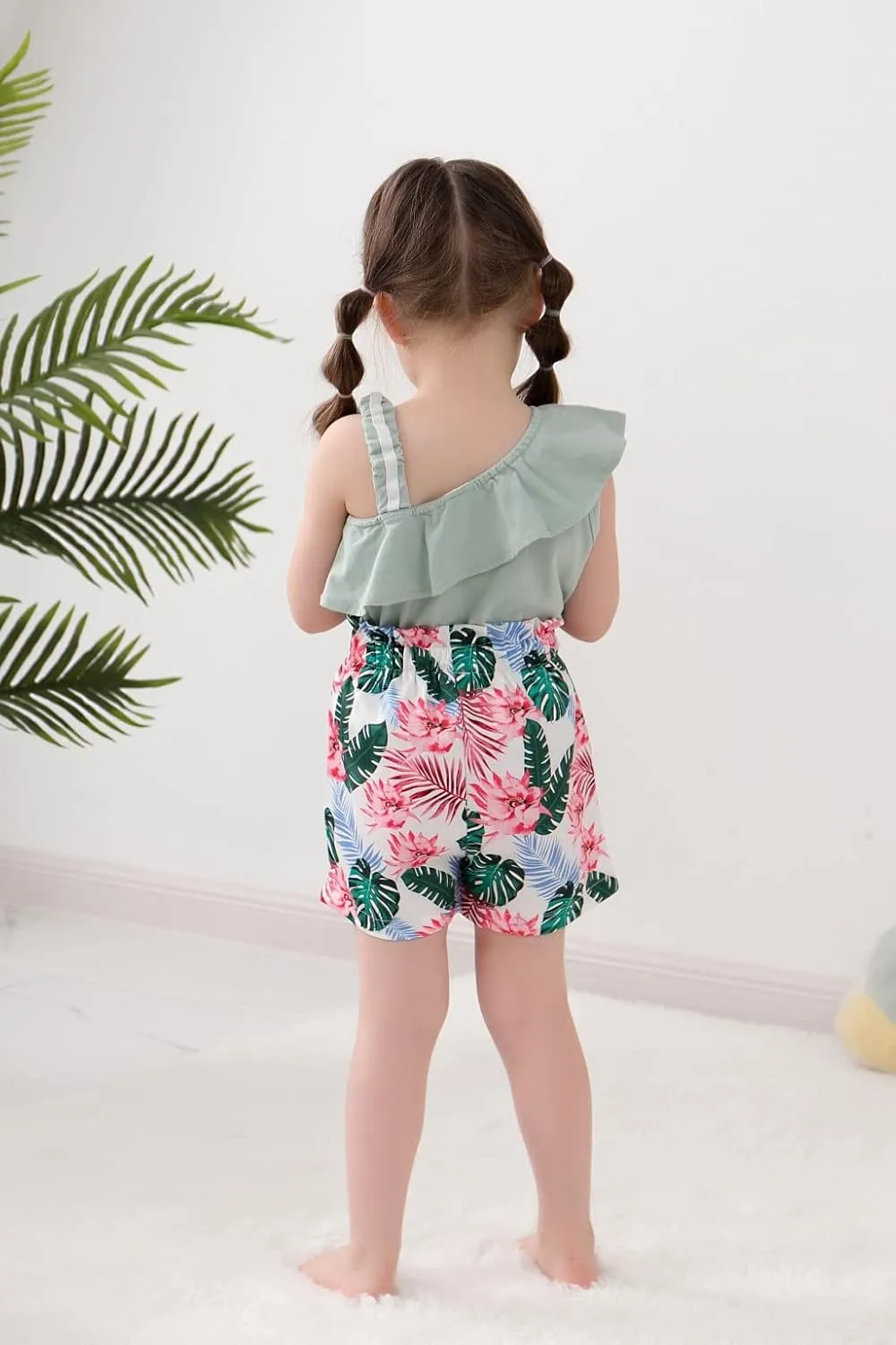 DISAUR Toddler Baby Girls Clothes Outfits T-shirt   Casual Shorts Pants Cute Summer for 1-5 T