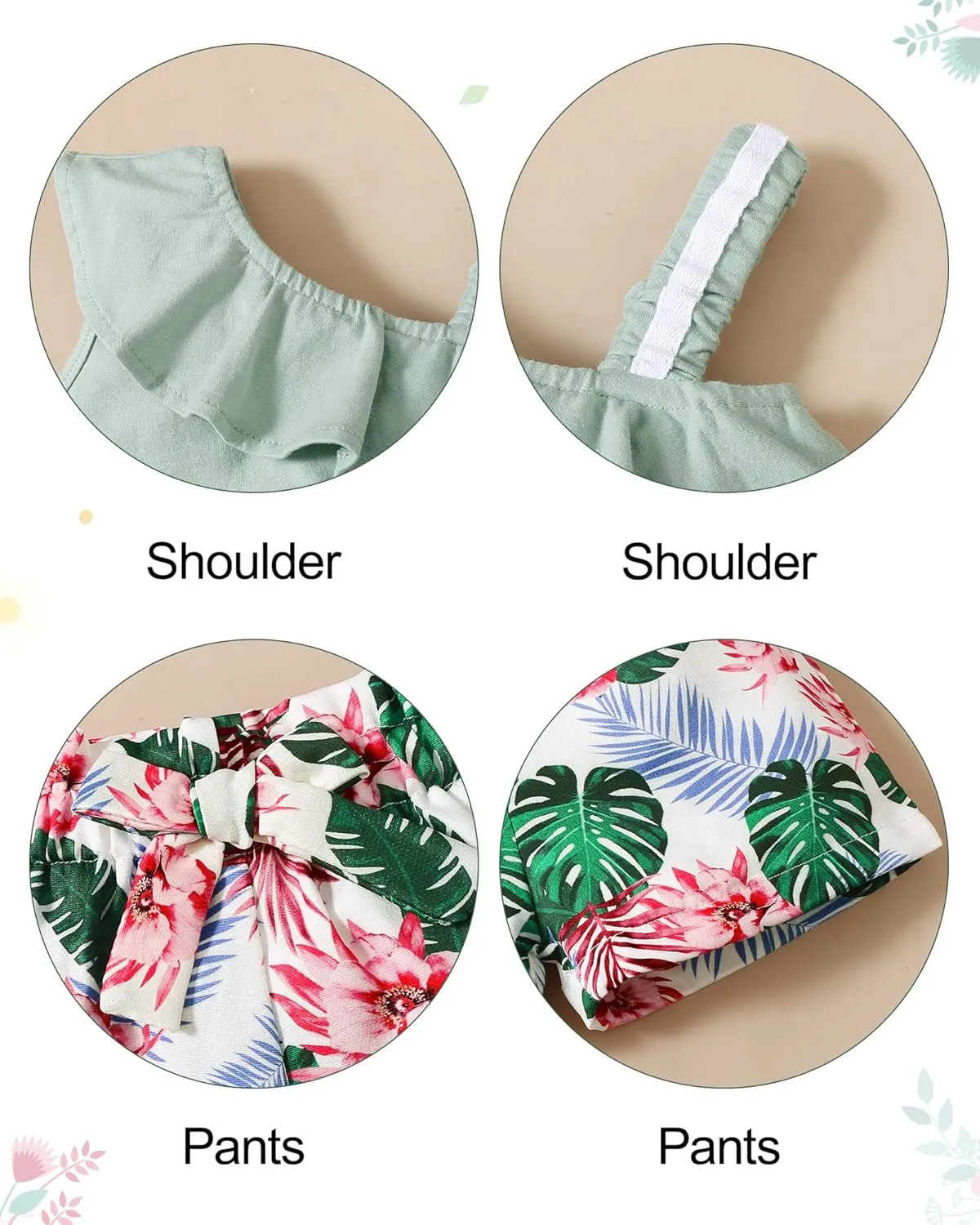 DISAUR Toddler Baby Girls Clothes Outfits T-shirt   Casual Shorts Pants Cute Summer for 1-5 T