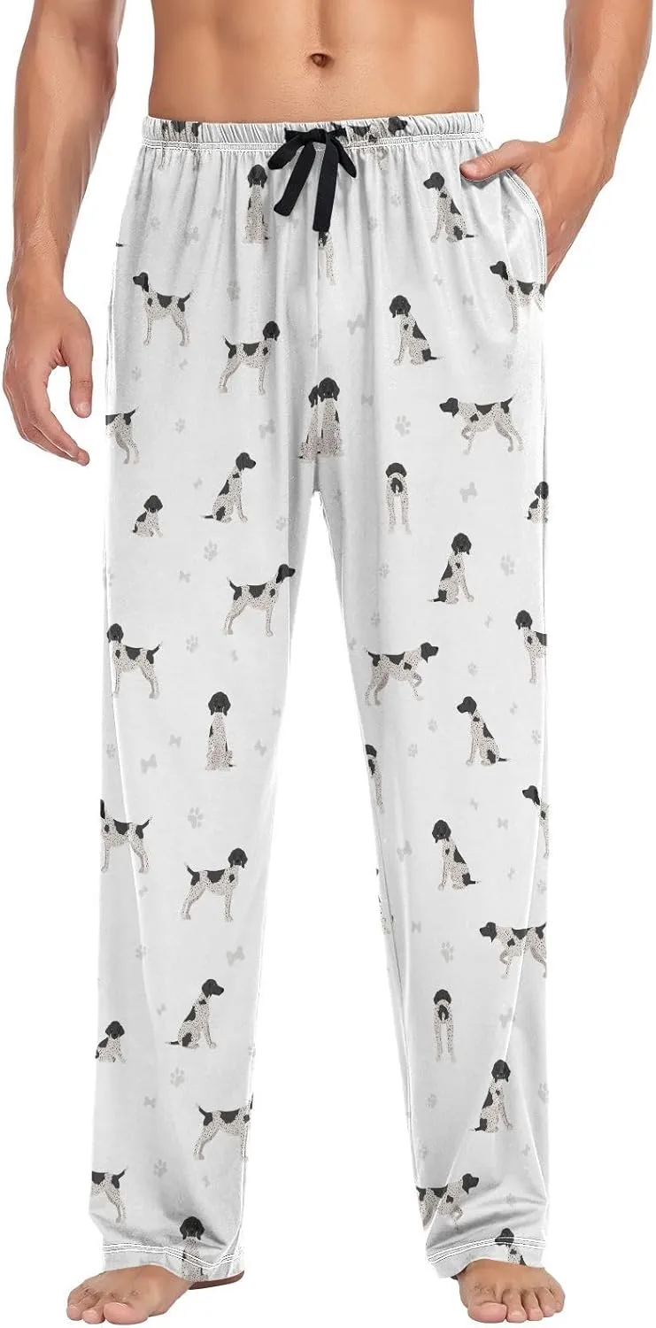 Dog German Shorthaired Pointer Men's Pajama Pants Sleepwear Lounge Pajama Bottoms
