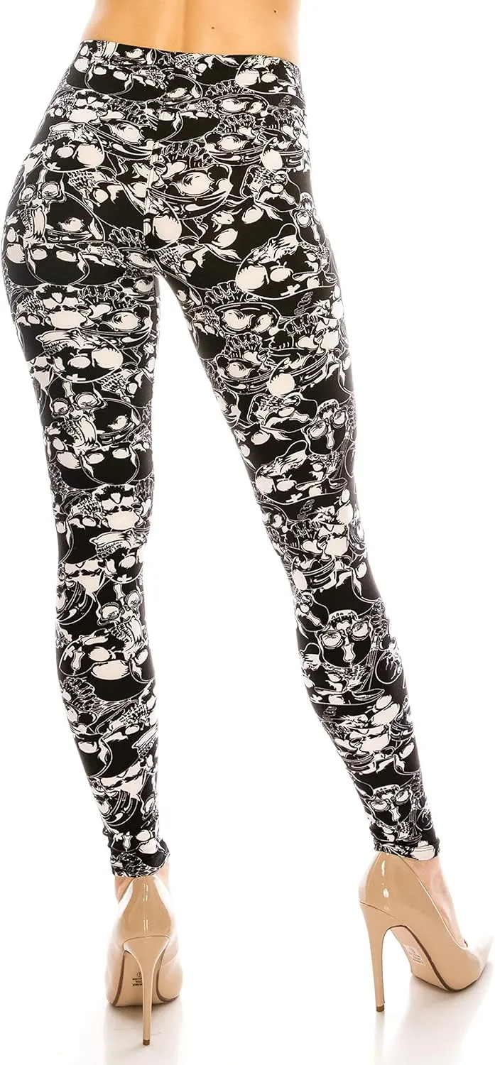 Eevee Women’s High Waist Workout Leggings - Casual Stretch Lightweight Comfort Sports Yoga Running Athletic Lounge Pants