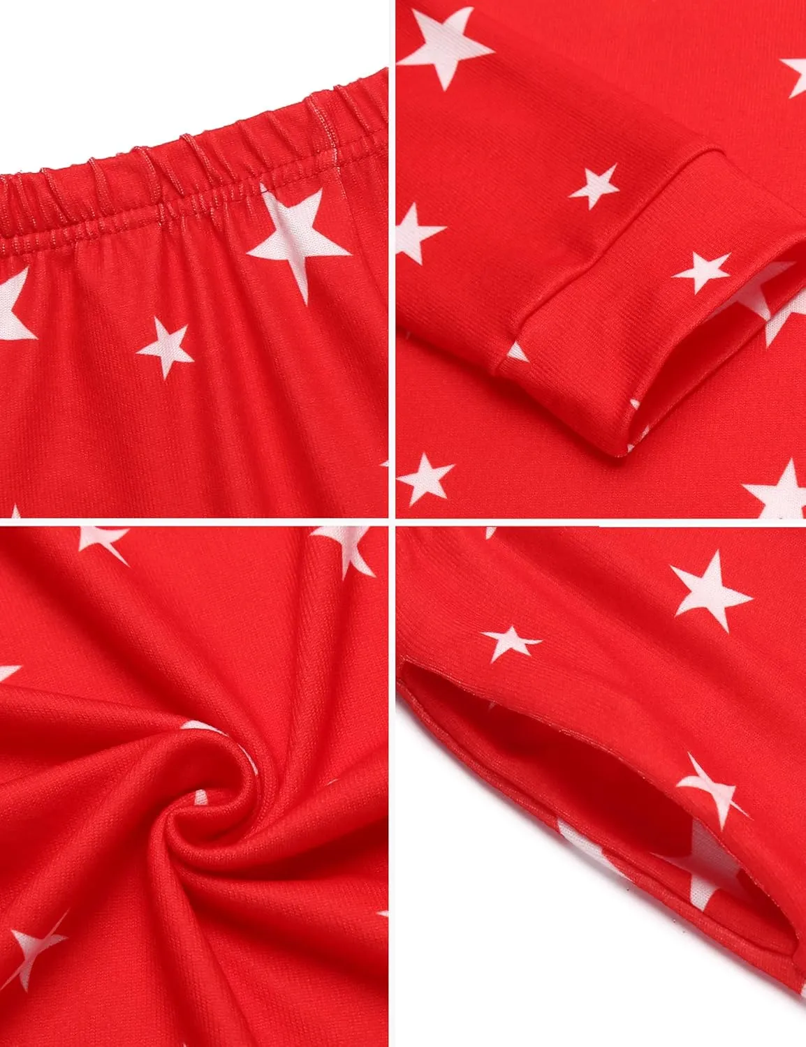 Ekouaer Womens Jogger Pajama Sets Long Sleeve Sleepwear Round Neck Nightwear Soft Pjs Lounge Sets with Pockets