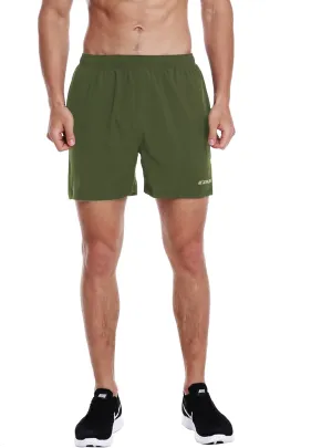 EZRUN Men's 5 Inches Running Workout Shorts Quick Dry Lightweight Athletic Shorts with Liner Zipper Pockets