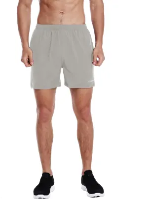 EZRUN Men's 5 Inches Running Workout Shorts Quick Dry Lightweight Athletic Shorts with Liner Zipper Pockets