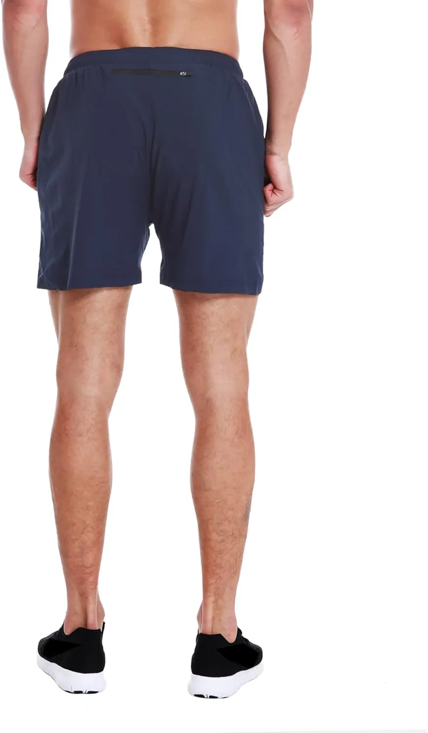 EZRUN Men's 5 Inches Running Workout Shorts Quick Dry Lightweight Athletic Shorts with Liner Zipper Pockets