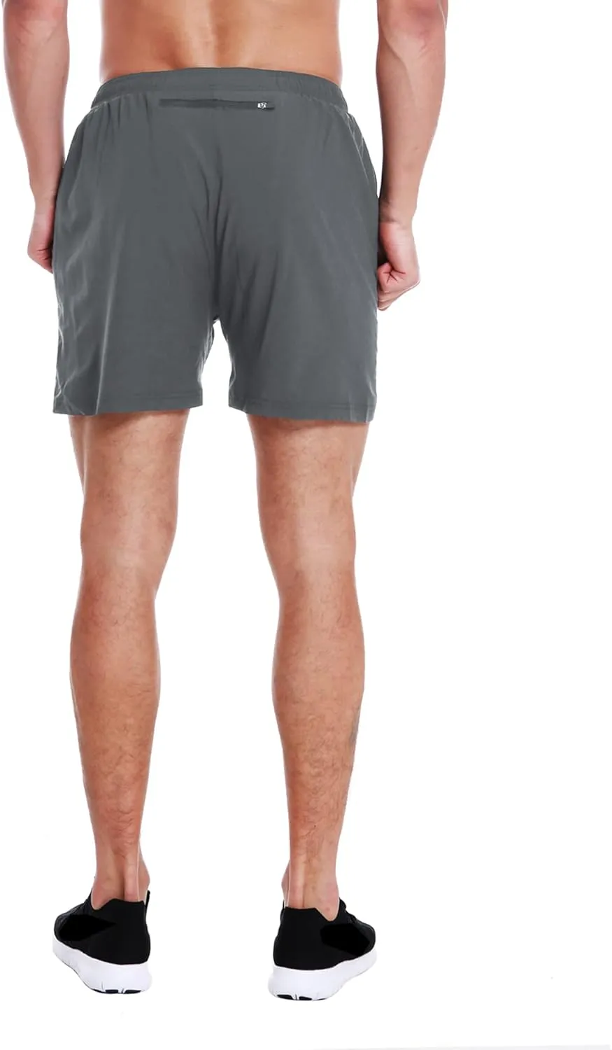 EZRUN Men's 5 Inches Running Workout Shorts Quick Dry Lightweight Athletic Shorts with Liner Zipper Pockets