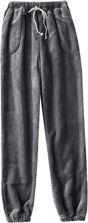 Fall Fashion for Women 2024 Trendy Women's Fleece Pajama Pants Comfy Warm Lounge Long Sleepwear Velvet Home Pants