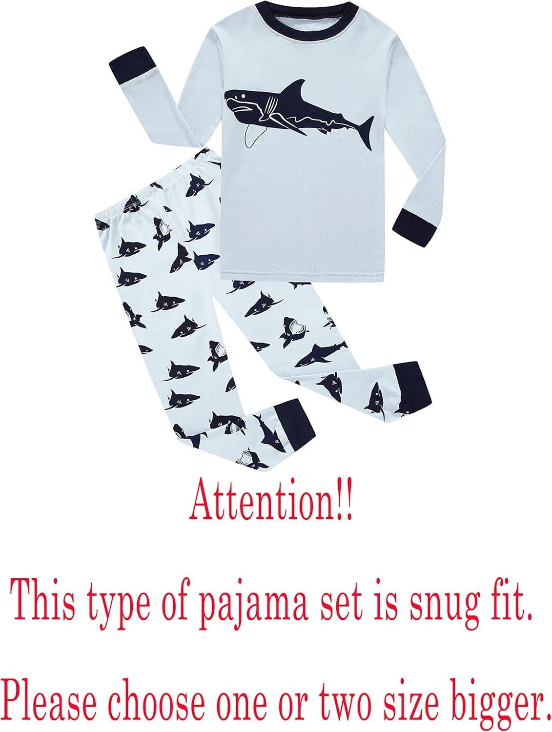 Family Feeling Little Boys Pajamas Sets 100% Cotton Long sleeve Pjs