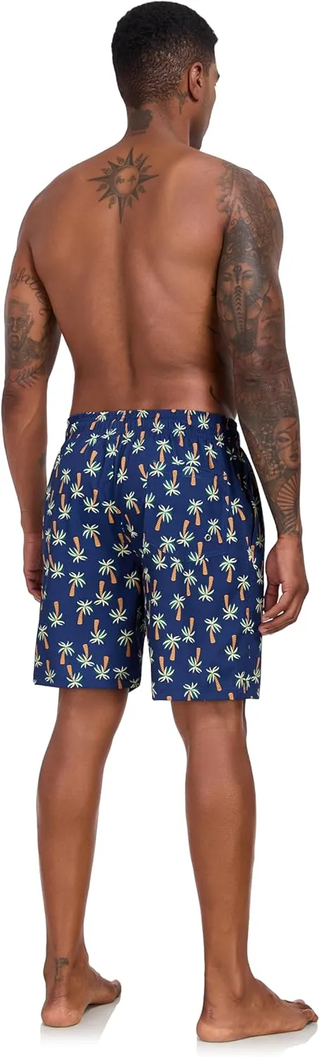 Flytop Mens Swim Trunks Quick Dry Board Shorts with Zipper Pockets Bathing Suit