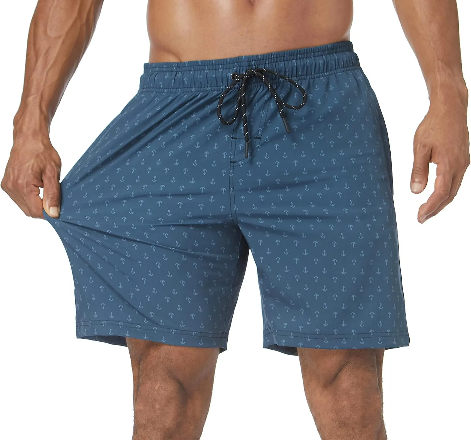 Flytop Mens Swim Trunks Quick Dry Board Shorts with Zipper Pockets Bathing Suit