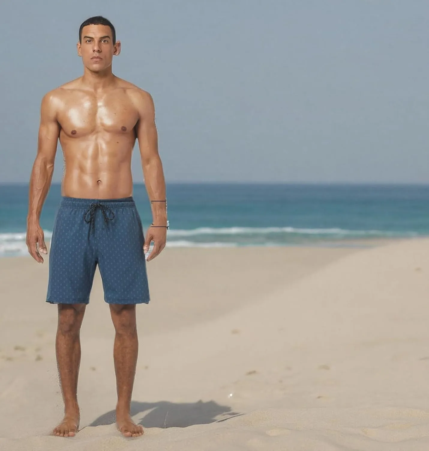 Flytop Mens Swim Trunks Quick Dry Board Shorts with Zipper Pockets Bathing Suit