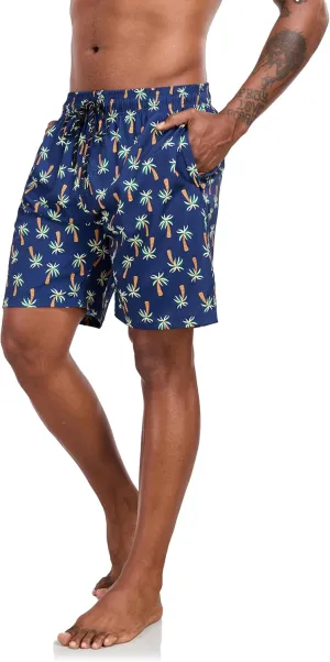Flytop Mens Swim Trunks Quick Dry Board Shorts with Zipper Pockets Bathing Suit