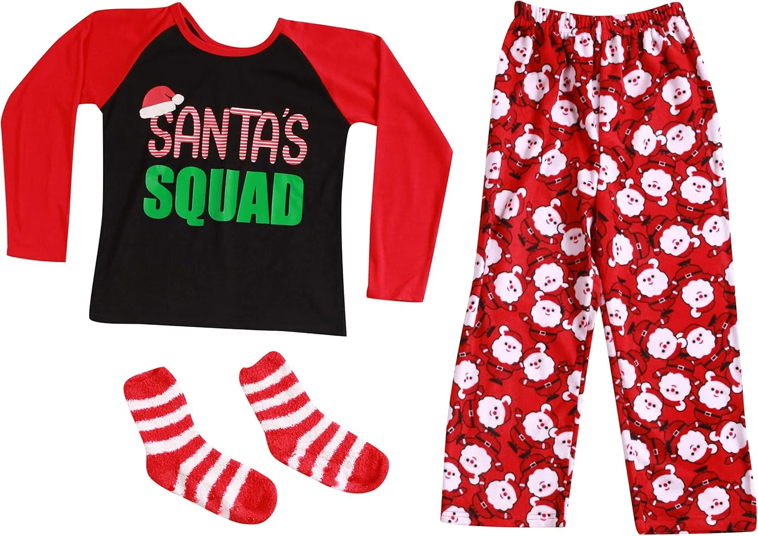 #followme Matching Christmas Pajamas for Family or Couples – Santa’s Squad