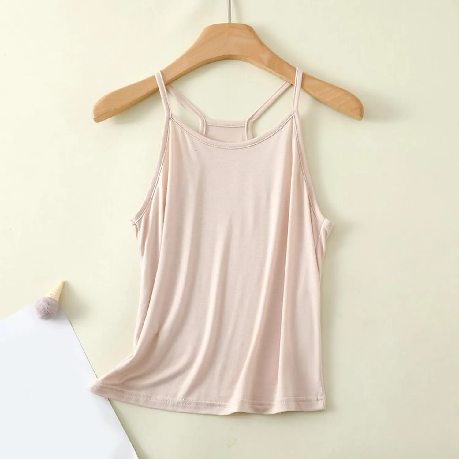 FZYLQY Women's Tank Tops Loose Fit Spaghetti Strap Tank Top Solid Color Dressy Causal Camisole Tops Yoga Athletic Tanks