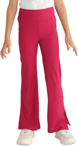 Girls Flare Leggings High Waisted Bootcut Yoga Pants Workout Stretch Bell Bottoms