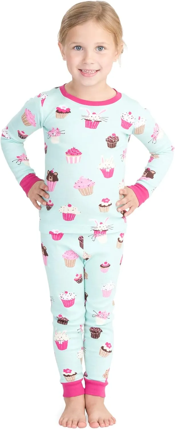 Hatley Girls Organic Cotton Long Sleeve Printed Pajamas