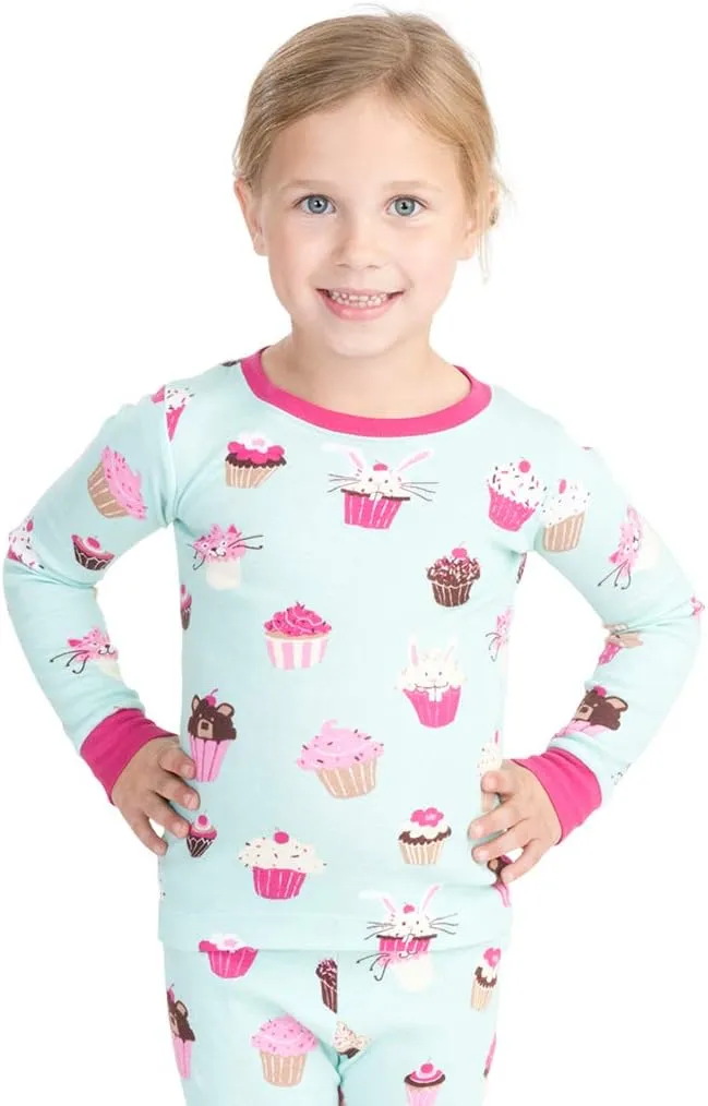 Hatley Girls Organic Cotton Long Sleeve Printed Pajamas