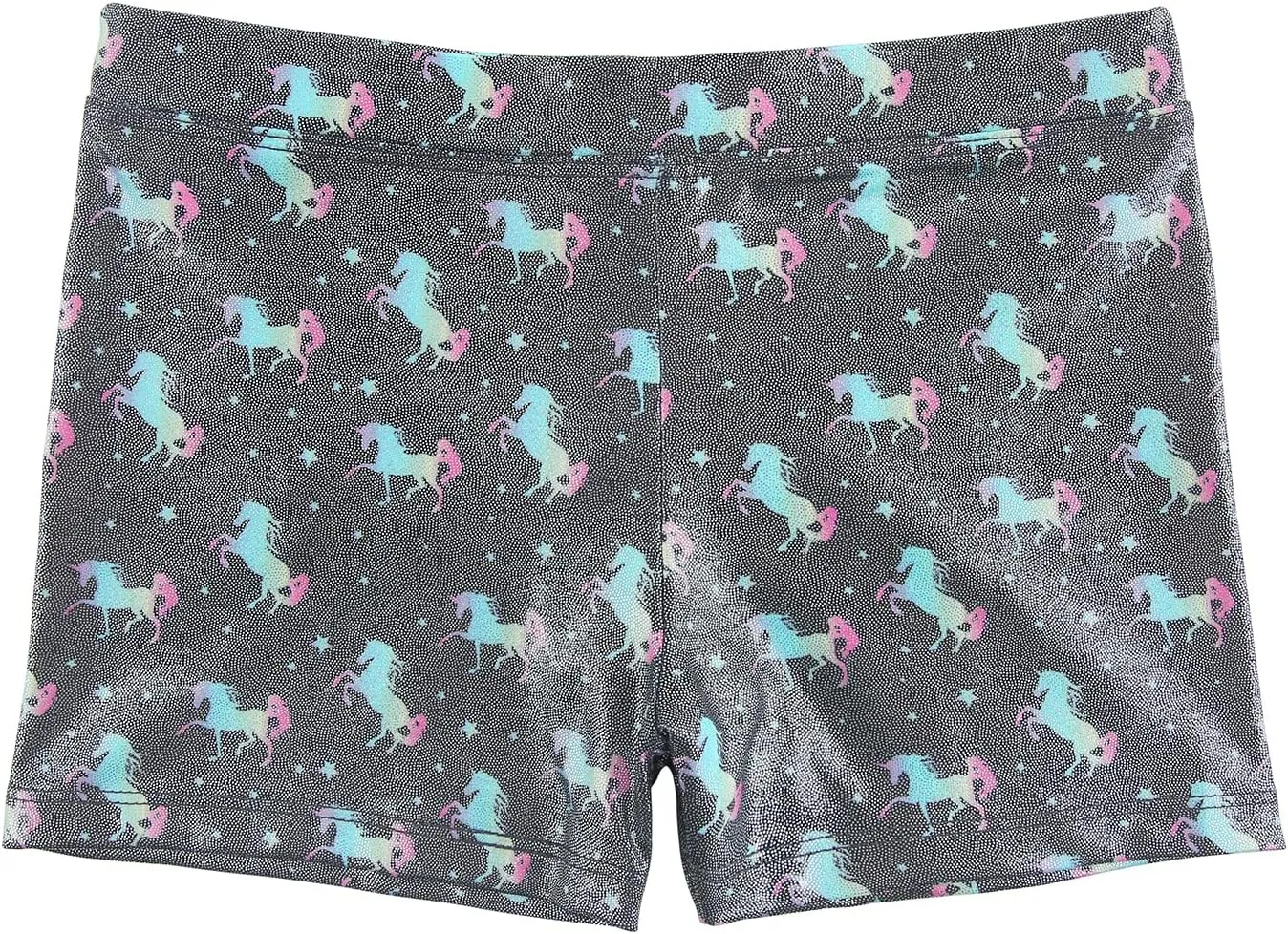 HDE Gymnastics Shorts for Girls Dance Short Glitter Sparkle Tumbling Bottoms