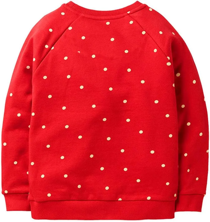 HILEELANG Girl Sweatshirts Pullover Crewneck Winter Long Sleeve Tops Shirts