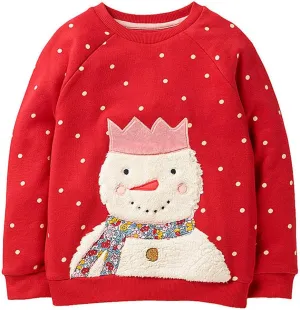 HILEELANG Girl Sweatshirts Pullover Crewneck Winter Long Sleeve Tops Shirts