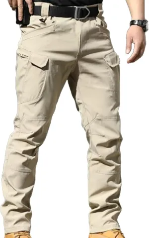 Hulpvktsgiq Cargo Pants Mens Slim Fit Multi Pockets Hiking Pants Baggy Cargo Pants Flex Carpenter Pants
