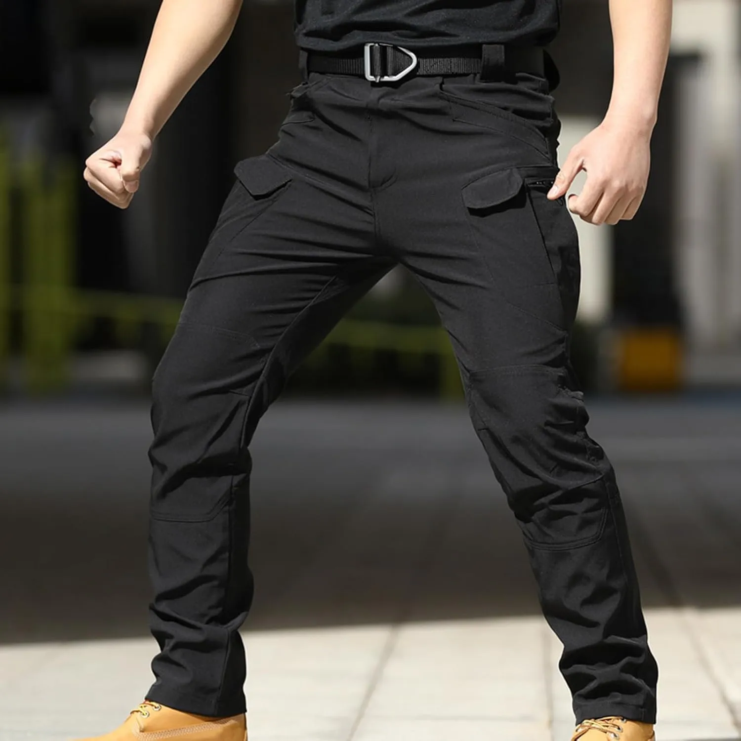 Hulpvktsgiq Cargo Pants Mens Slim Fit Multi Pockets Hiking Pants Baggy Cargo Pants Flex Carpenter Pants