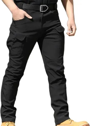 Hulpvktsgiq Cargo Pants Mens Slim Fit Multi Pockets Hiking Pants Baggy Cargo Pants Flex Carpenter Pants