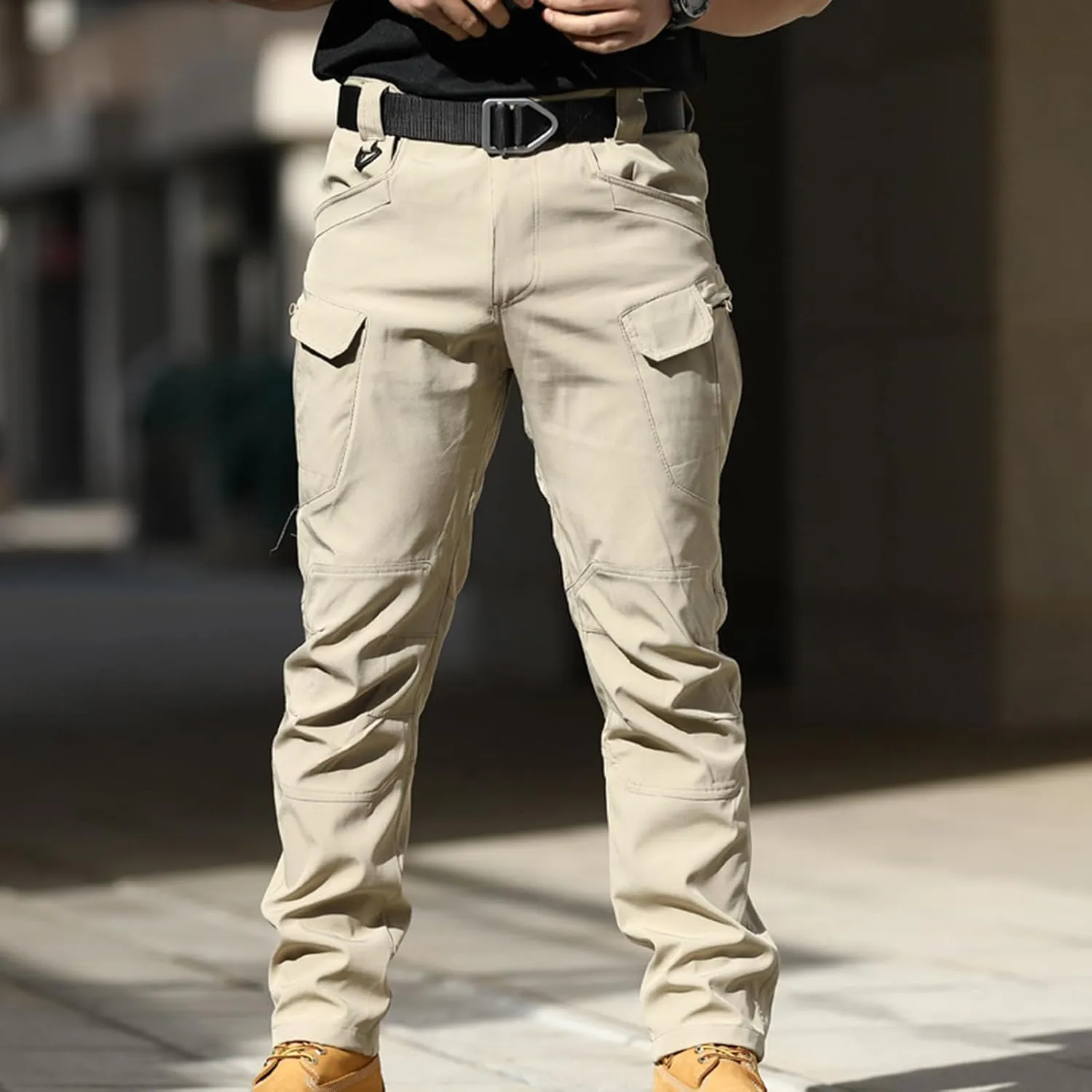 Hulpvktsgiq Cargo Pants Mens Slim Fit Multi Pockets Hiking Pants Baggy Cargo Pants Flex Carpenter Pants