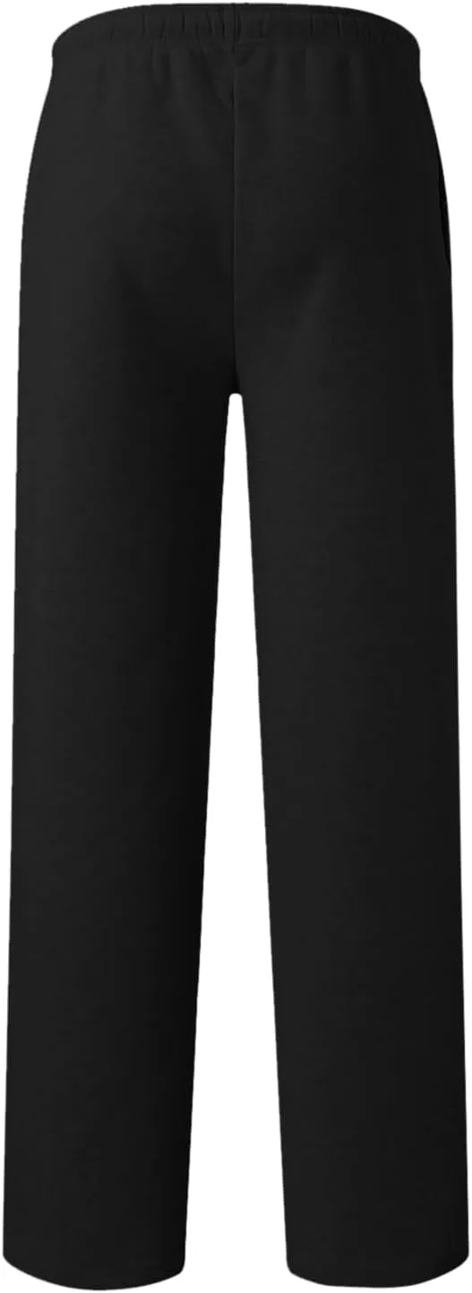 Jogging Pants Men,Mens Baggy Sweatpants with Pockets Fleece Lined Yoga Pants Hiking Pants Workout Pants Lounge Pants