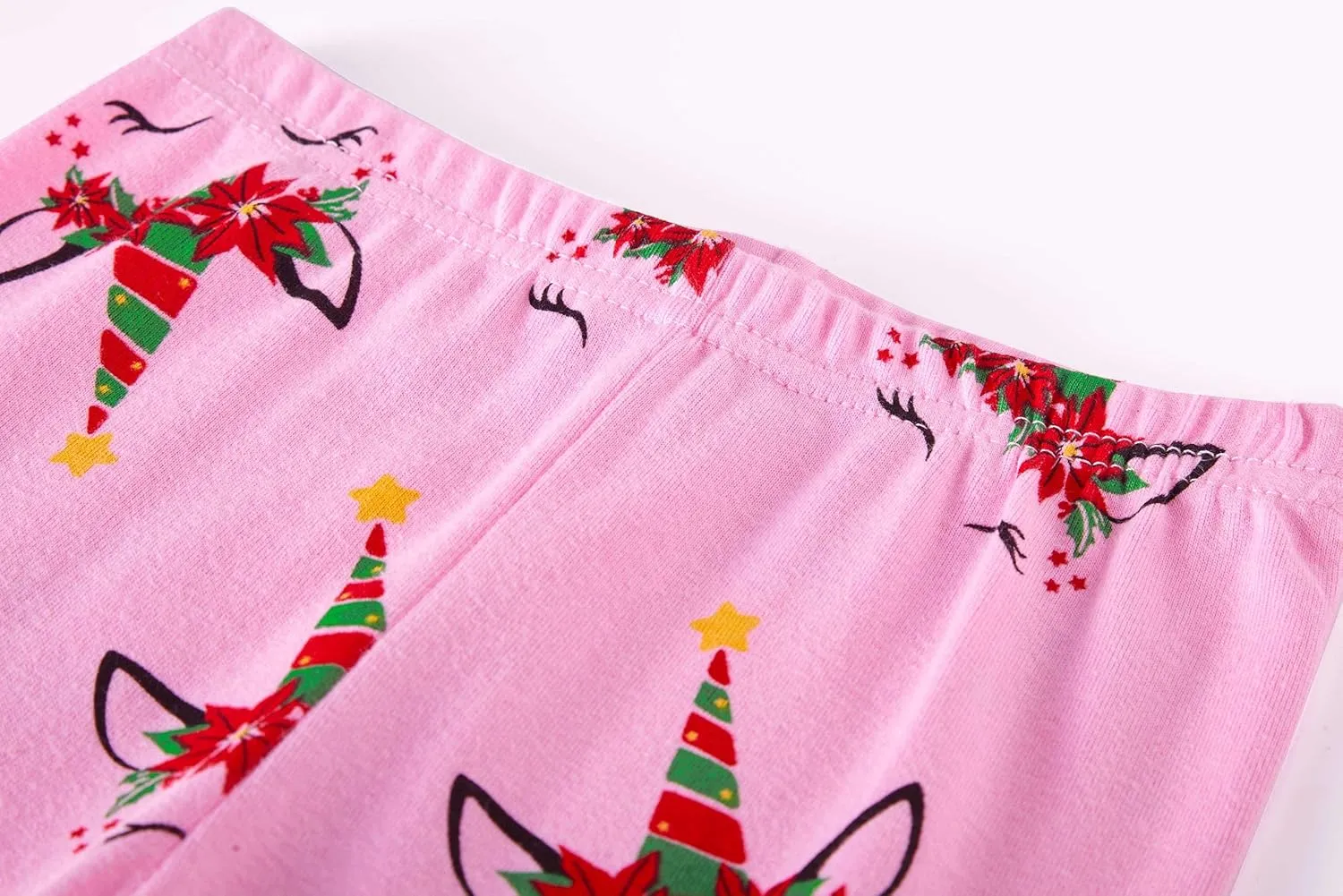 KikizYe Girls Pajamas Set Kids Long Sleeve PJs Cotton Jammies