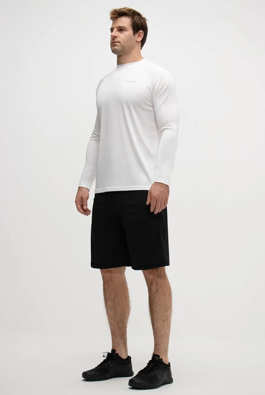 KISTA 2 Pack Men's Long Sleeve Quick Dry Shirts UPF 50  Garage Garden Fishing Running Lightweight Homewear
