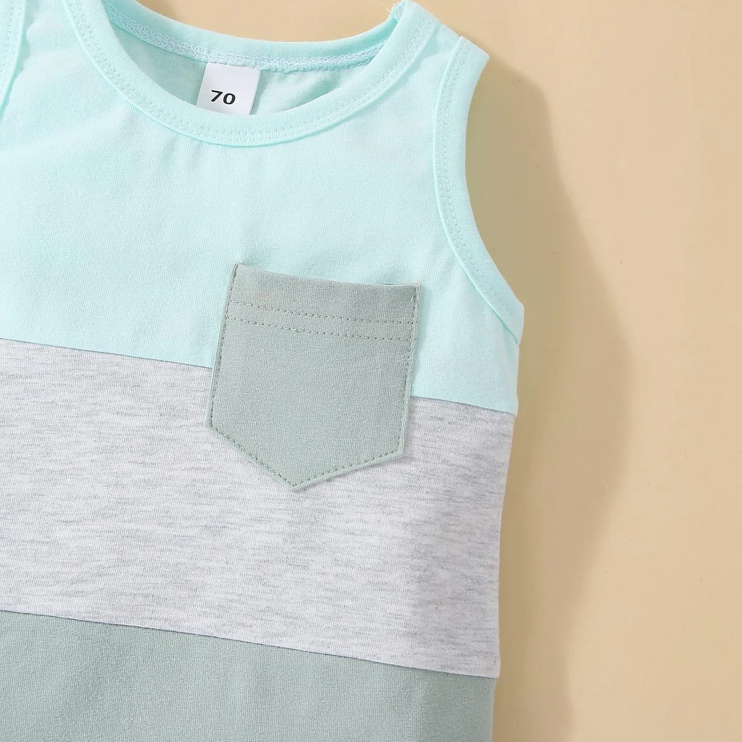 Kupretty Baby Boy Summer Clothes Sleeveless Tank Tops Vest T-Shirt   Casual Shorts Toddler Outfits Set