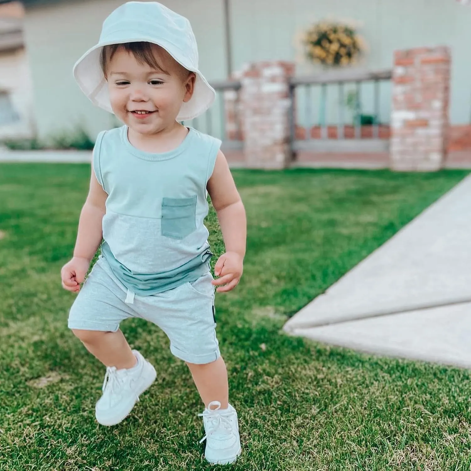 Kupretty Baby Boy Summer Clothes Sleeveless Tank Tops Vest T-Shirt   Casual Shorts Toddler Outfits Set
