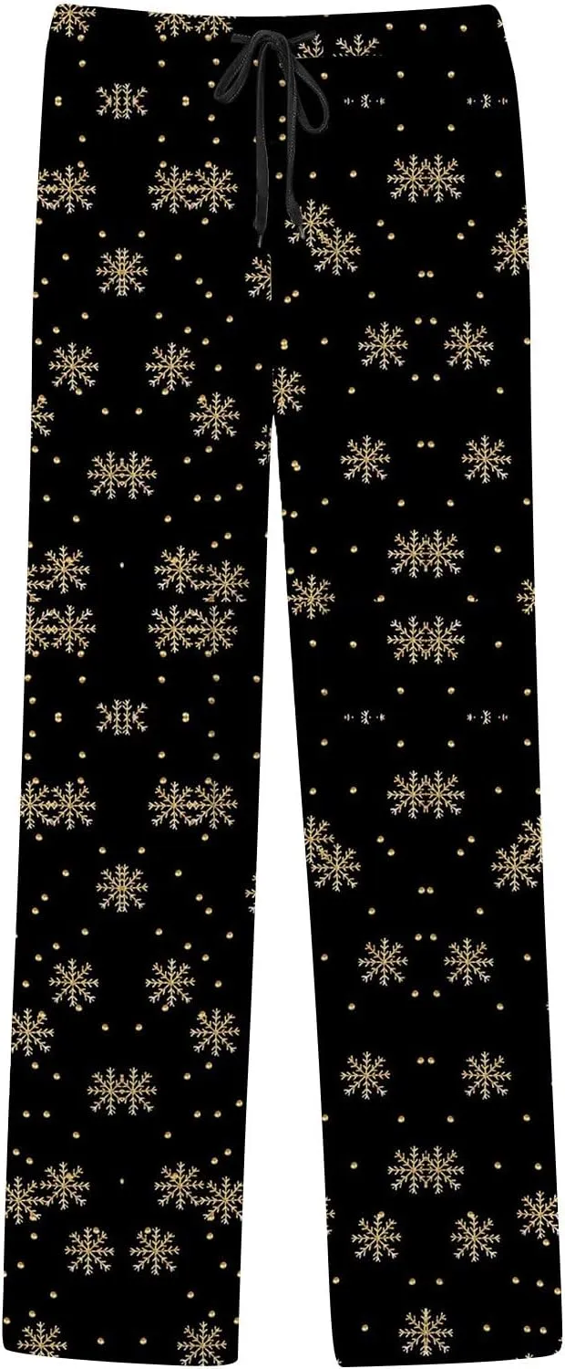 LCMTWX Pajama Bottoms for Men Women Pajama Pants with Drawstring and Pockets Sleep Bottoms Pajamas with Pockets Big and