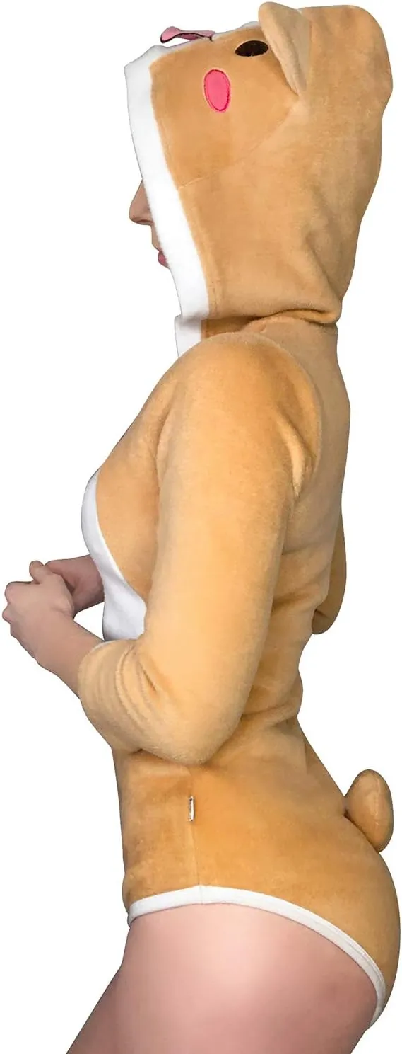 Littleforbig Cotton Romper Onesie Pajamas Bodysuit -Corgi Style