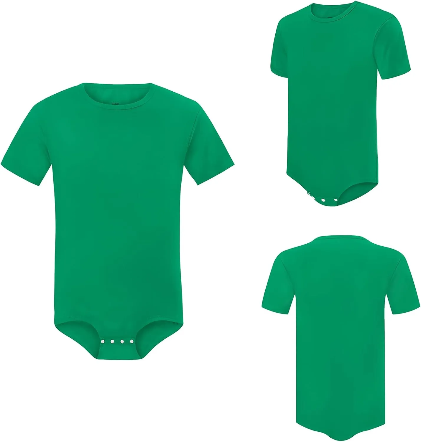 Littleforbig Men’s Cotton Romper Onesie Pajamas Bodysuit - Relaxed Fit Basic Onesie