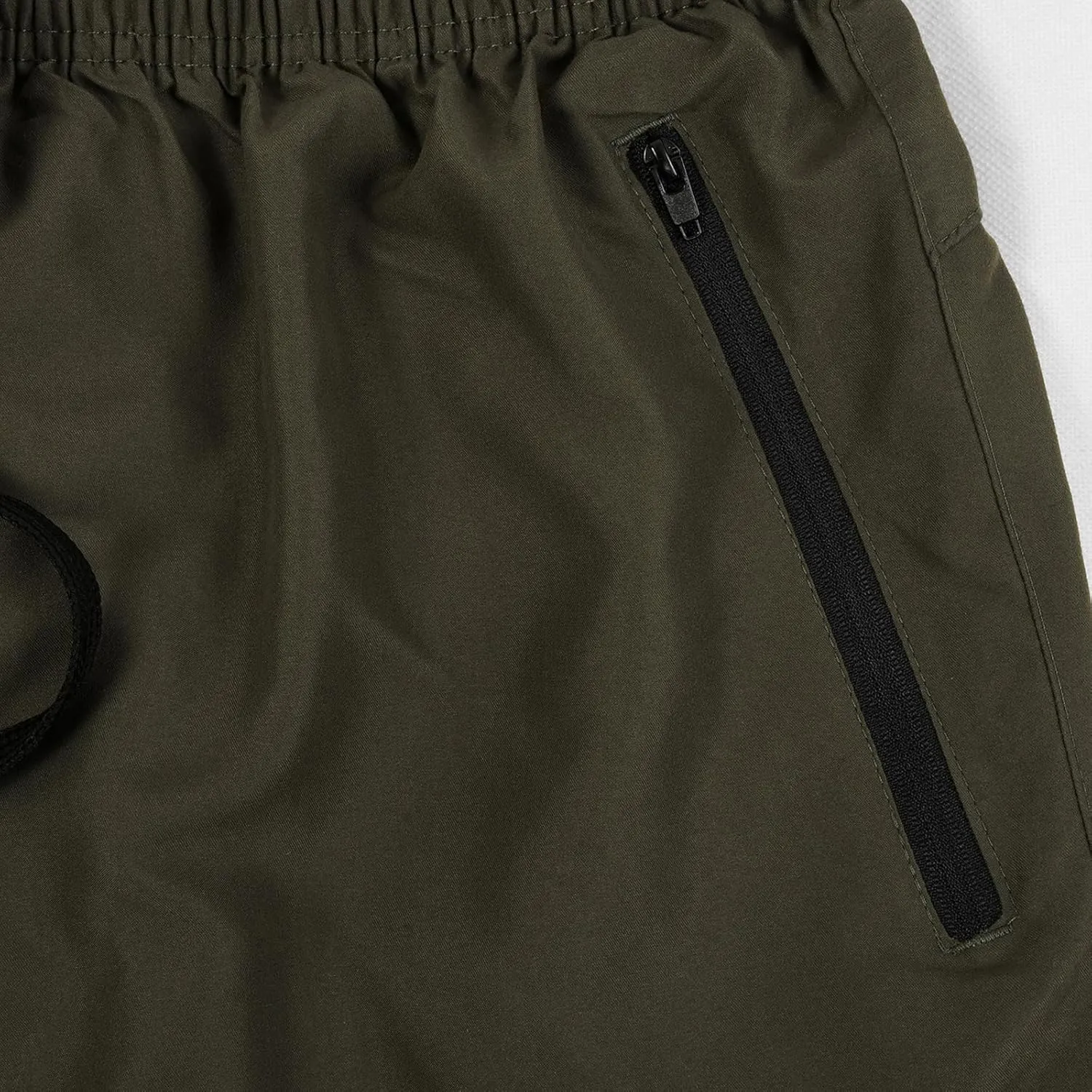 MADHERO Men Swim Trunks with Zipper Pockets Quick Dry Bathing Suits Mesh Lining
