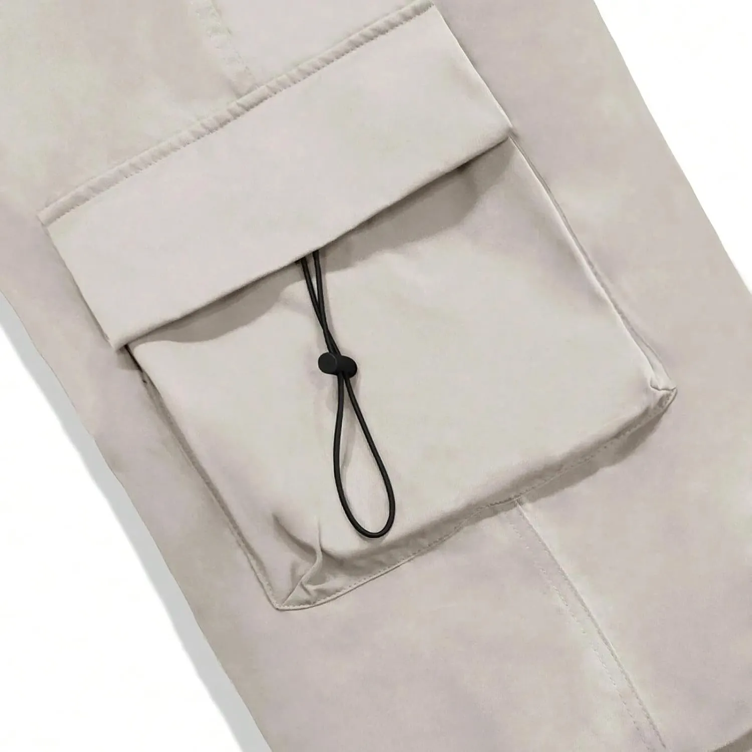 Men Baggy Cargo Pants Casual Parachute Pants Drawstring Workout Sweatpants Plus Size Loose Harem Joggers with Pockets
