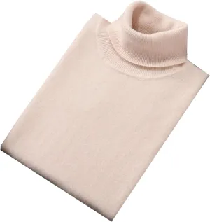 Men Cashmere Sweater Turtleneck Winter Warm Knitted Long Sleeve Pullovers Sweater