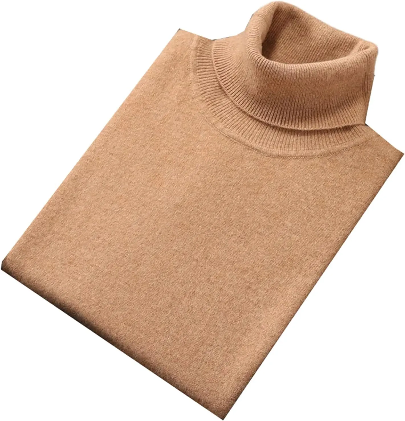 Men Cashmere Sweater Turtleneck Winter Warm Knitted Long Sleeve Pullovers Sweater