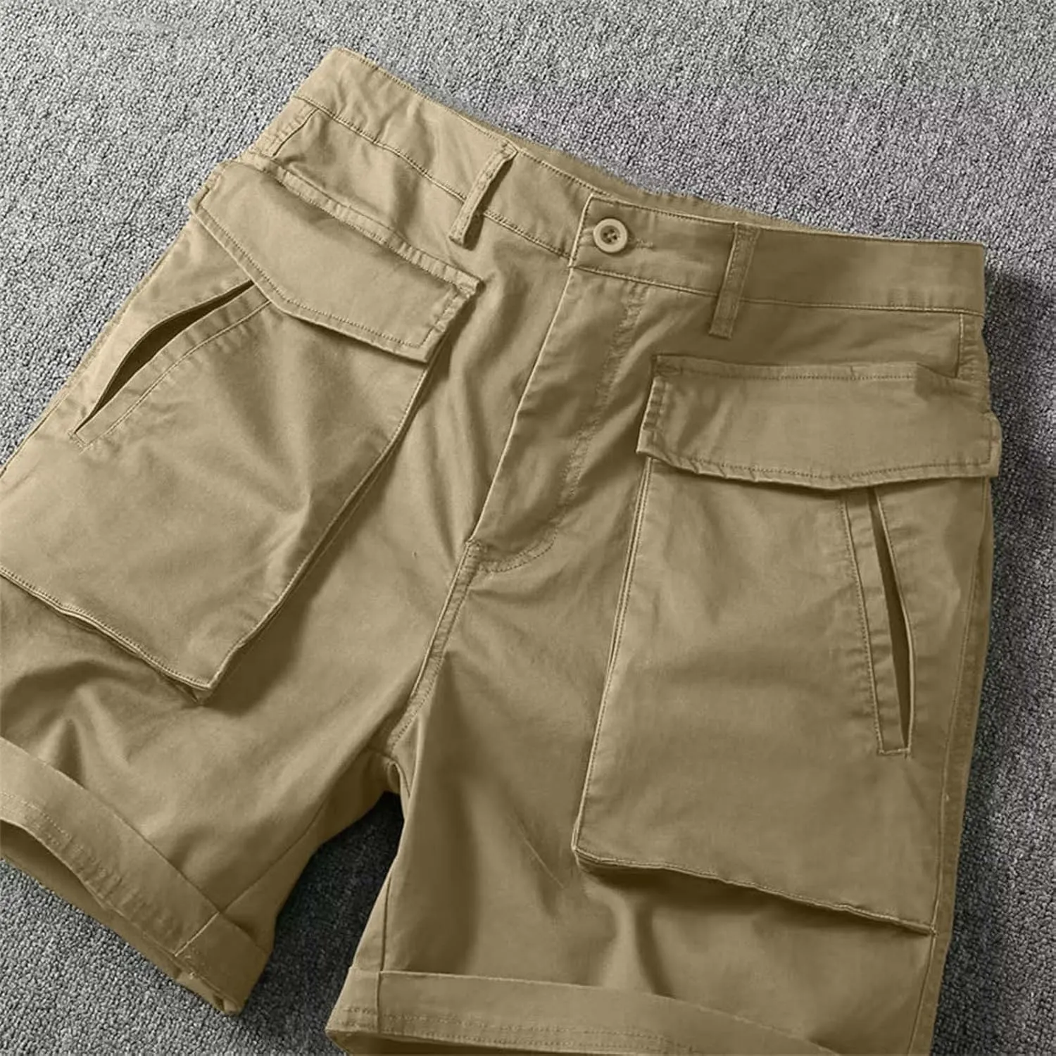 Men's Cargo Pants Cotton Work Trousers Men Trousers Linen Men's Cotton Cargo Pants Multi-Pocket Trousers for Trekking