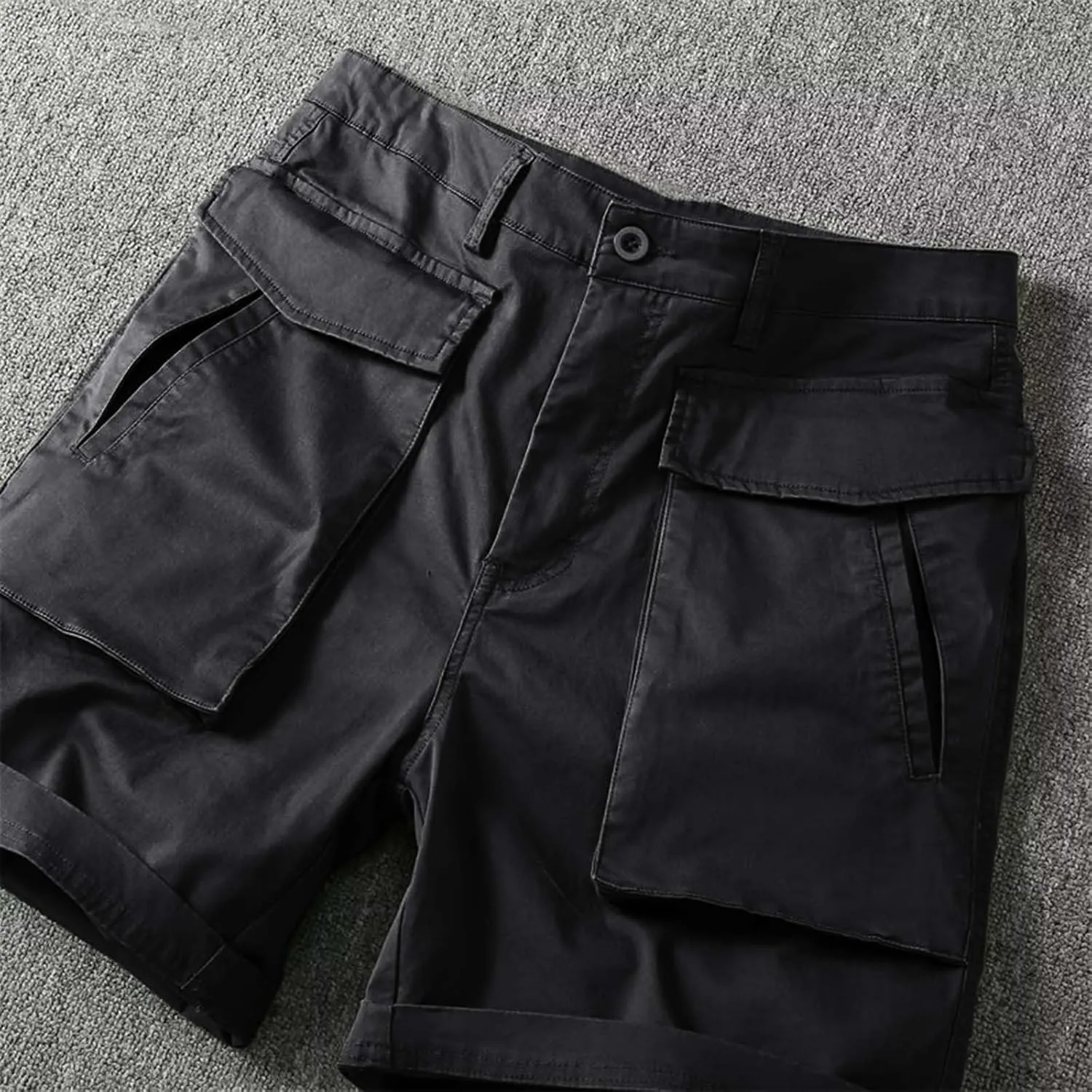 Men's Cargo Pants Cotton Work Trousers Men Trousers Linen Men's Cotton Cargo Pants Multi-Pocket Trousers for Trekking