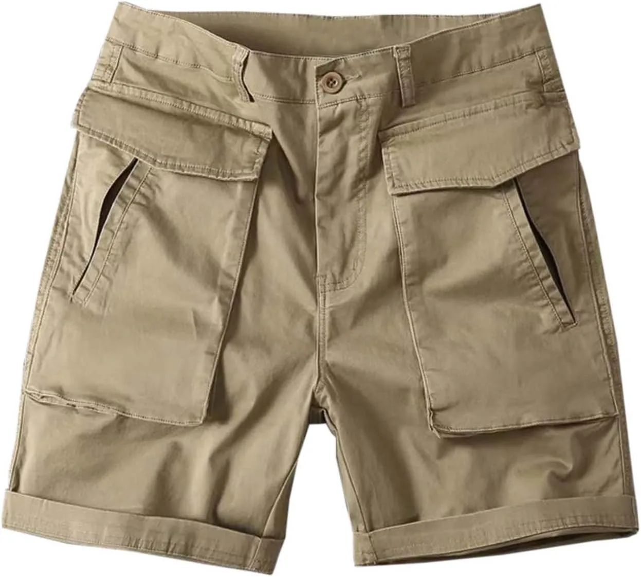 Men's Cargo Pants Cotton Work Trousers Men Trousers Linen Men's Cotton Cargo Pants Multi-Pocket Trousers for Trekking