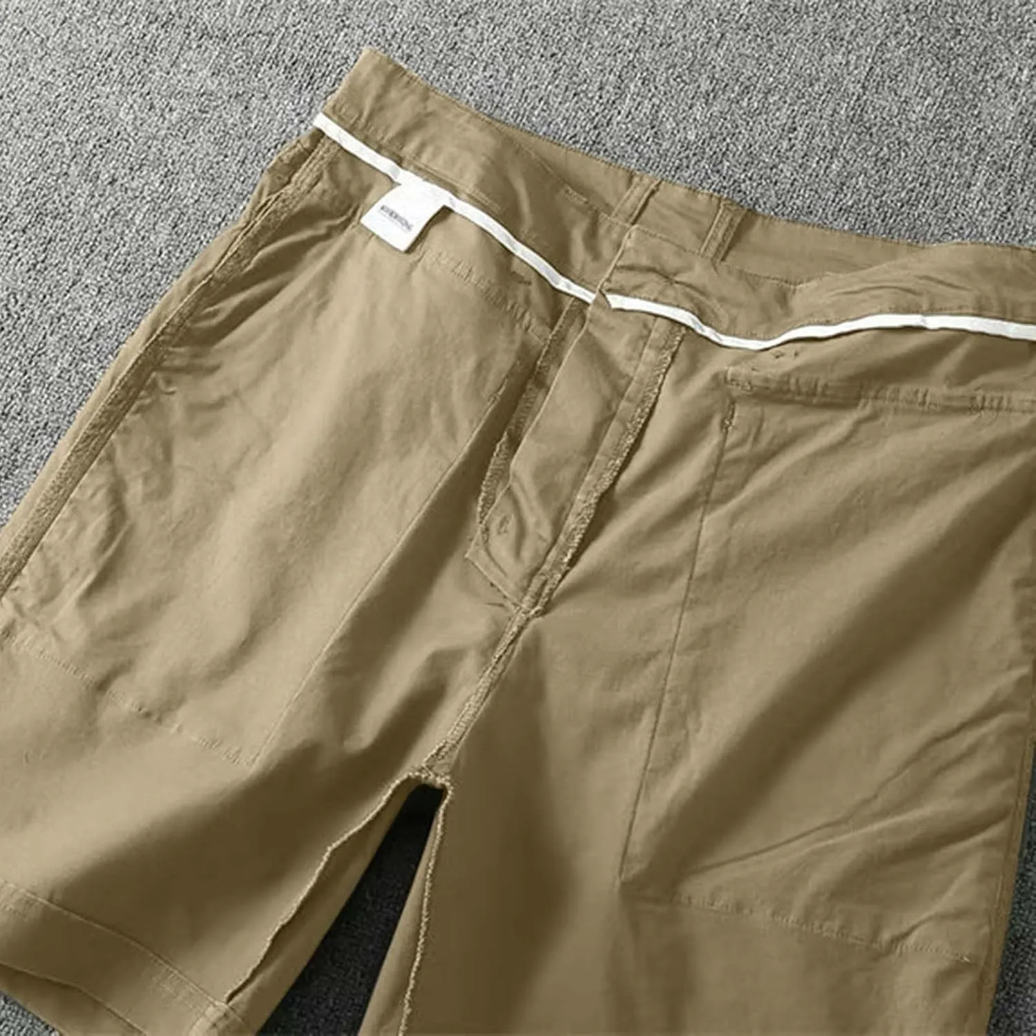 Men's Cargo Pants Cotton Work Trousers Men Trousers Linen Men's Cotton Cargo Pants Multi-Pocket Trousers for Trekking