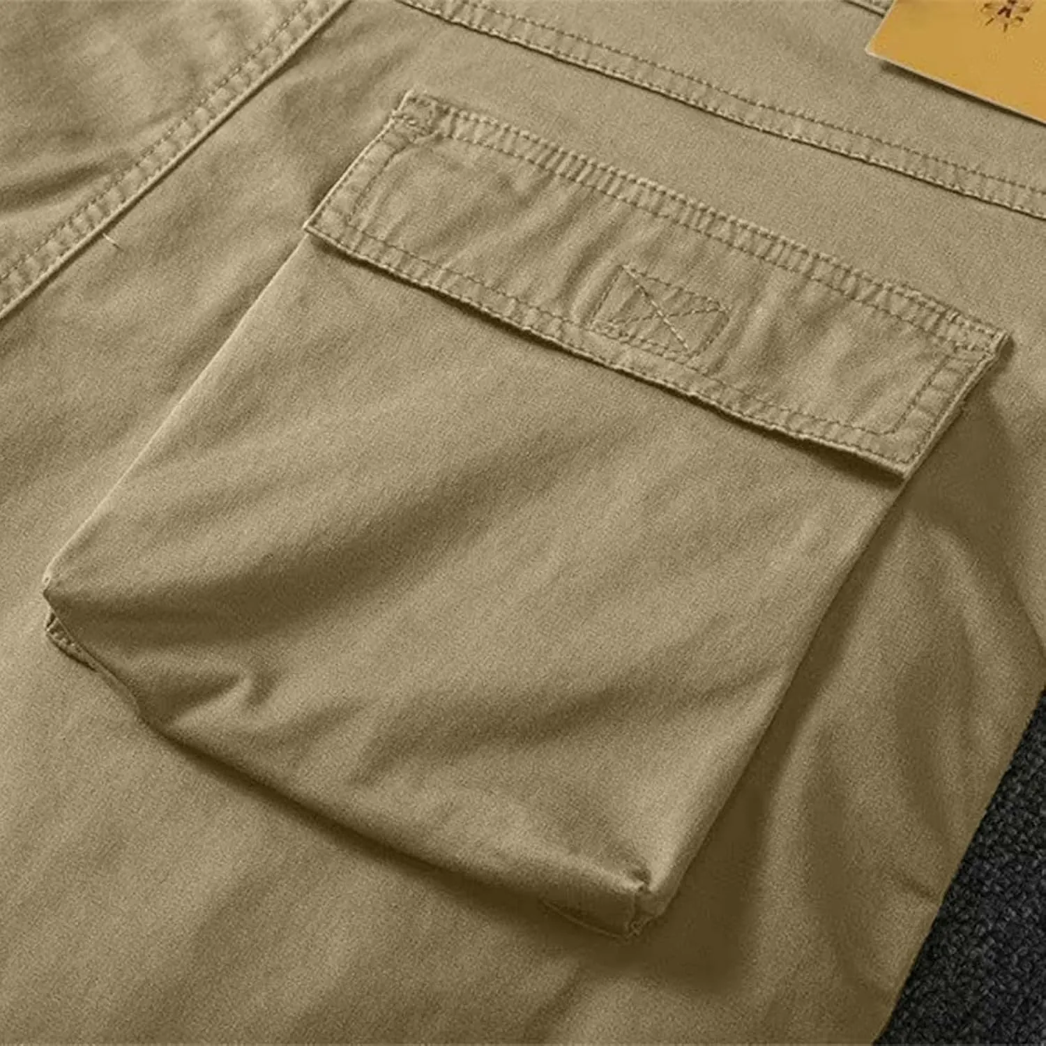 Men's Cargo Pants Cotton Work Trousers Men Trousers Linen Men's Cotton Cargo Pants Multi-Pocket Trousers for Trekking