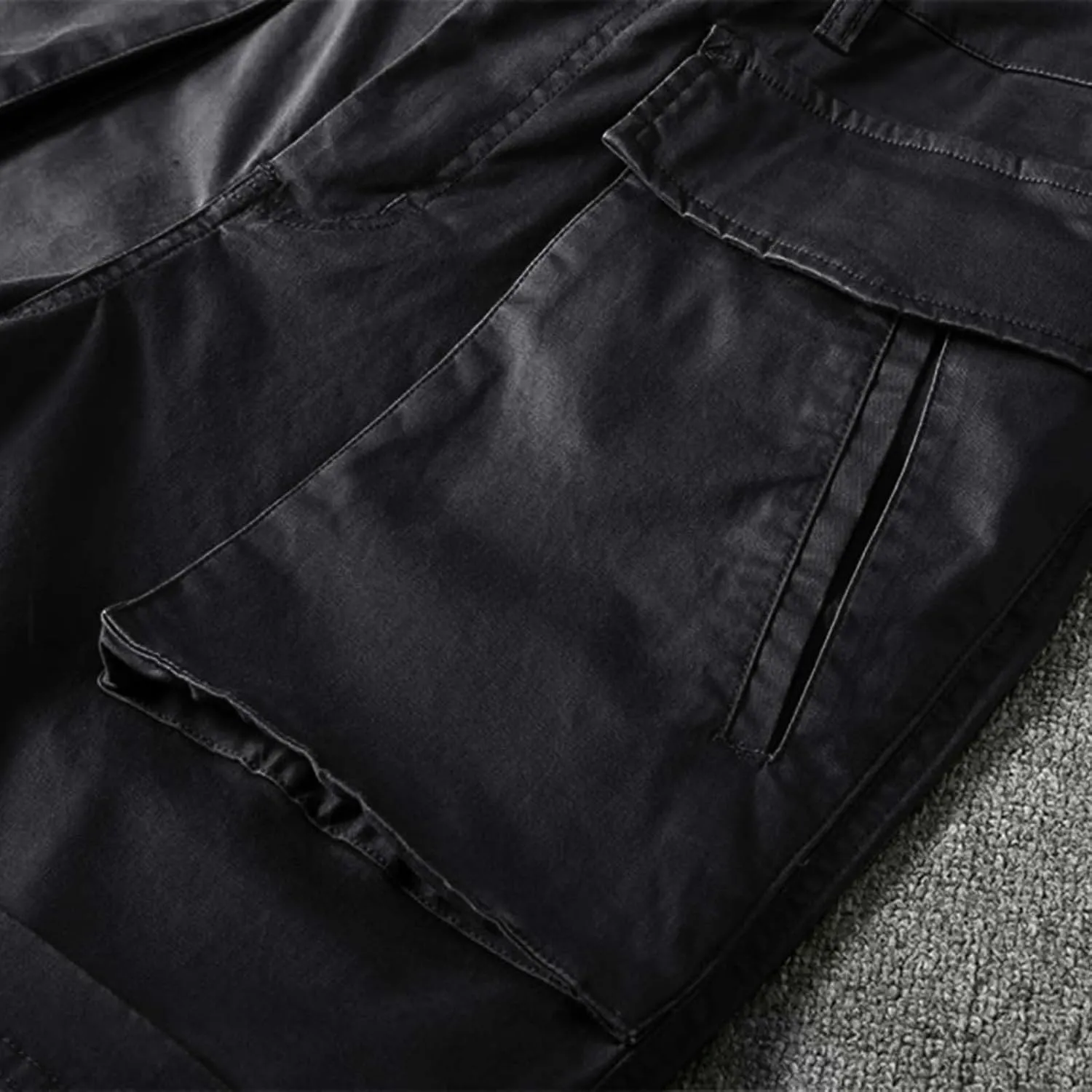 Men's Cargo Pants Cotton Work Trousers Men Trousers Linen Men's Cotton Cargo Pants Multi-Pocket Trousers for Trekking