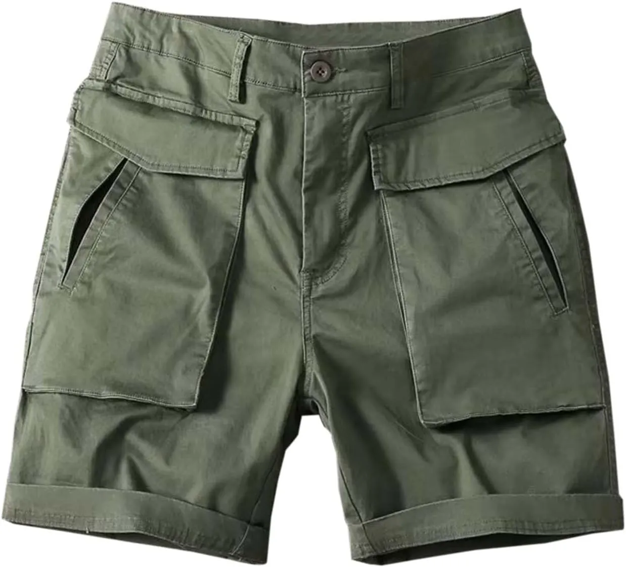 Men's Cargo Pants Cotton Work Trousers Men Trousers Linen Men's Cotton Cargo Pants Multi-Pocket Trousers for Trekking